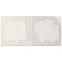 Home ESPRIT Toile Abstrait Scandinave Blanc Beige (2 Unités)