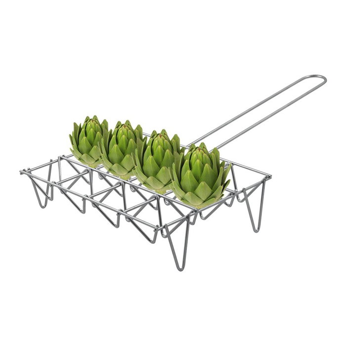 Gourmet Kitchen Grille pour légumes 12 pièces en fer zincé Gourmet Kitchen Grille pour légumes 12 pièces en fer zincé