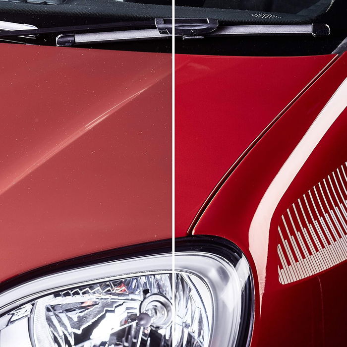 SONAX Polisseur + Cire Rouge SX02964000 500 mL pour Peinture Métallisée Rouge