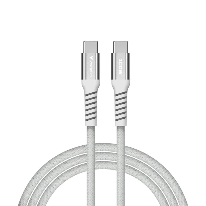 Verbatim Câble Magnétique Sync & Charge USB-C/USB-C 100W 1,2m Gris Verbatim Câble Magnétique Sync & Charge USB-C/USB-C 100W 1,2m Gris