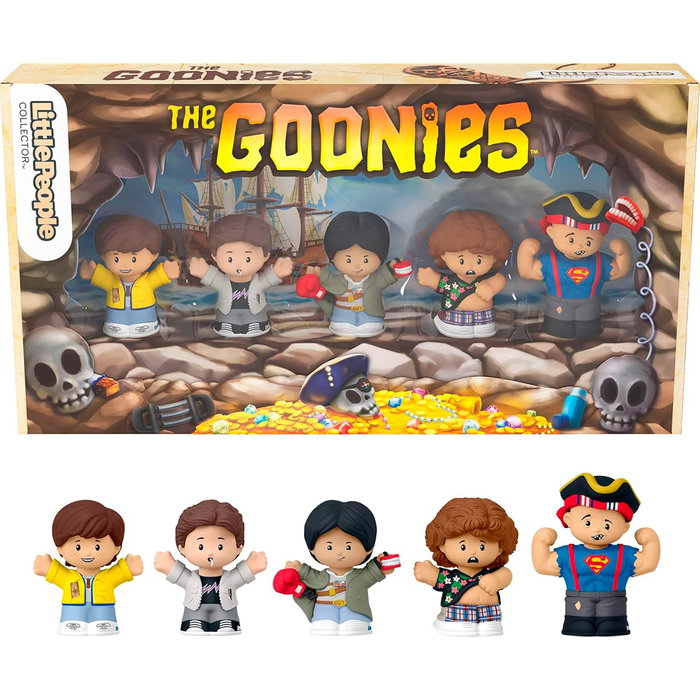 Little People - Pack Collector 5 Figures Les Goonies 40ème Anniversaire - Édition spéciale - Chunk, Mikey, Boca, Data - Little People Collector - +14 ans