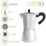 ORYX Cafetière Italienne en Aluminium pour Induction 12 Tasses (600 ml)