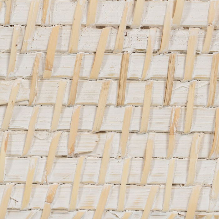 Panier à couverts Blanc Bambou Rotin 19 x 19 x 27 cm