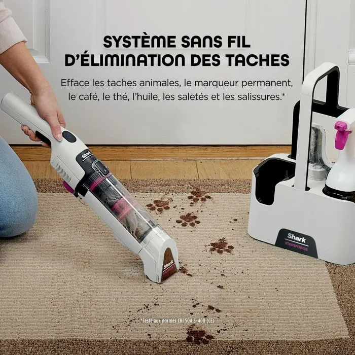 Shark HX100EUT StainForce Nettoyeur de tâches sans fil