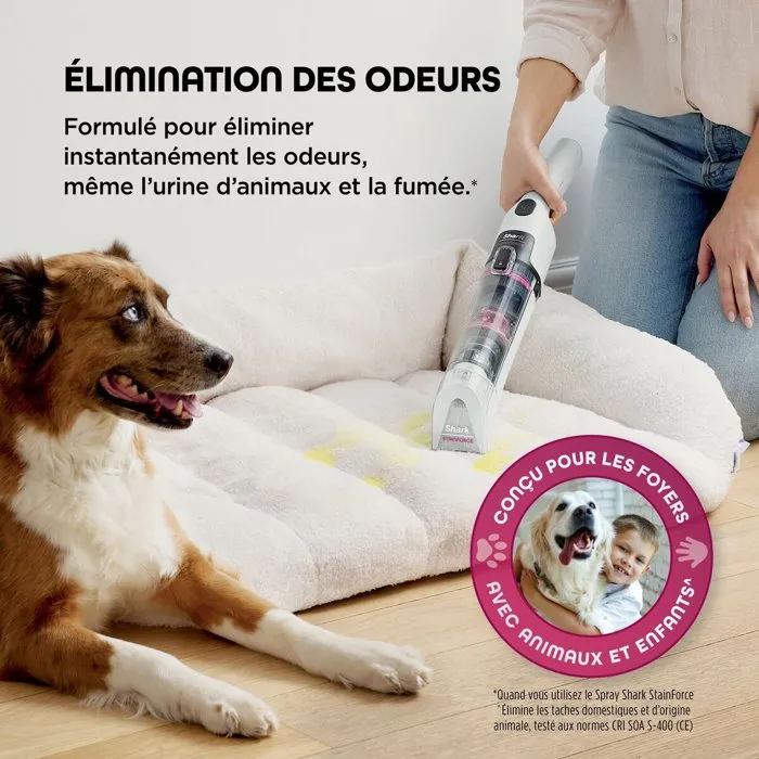 Shark HX100EUT StainForce Nettoyeur de tâches sans fil