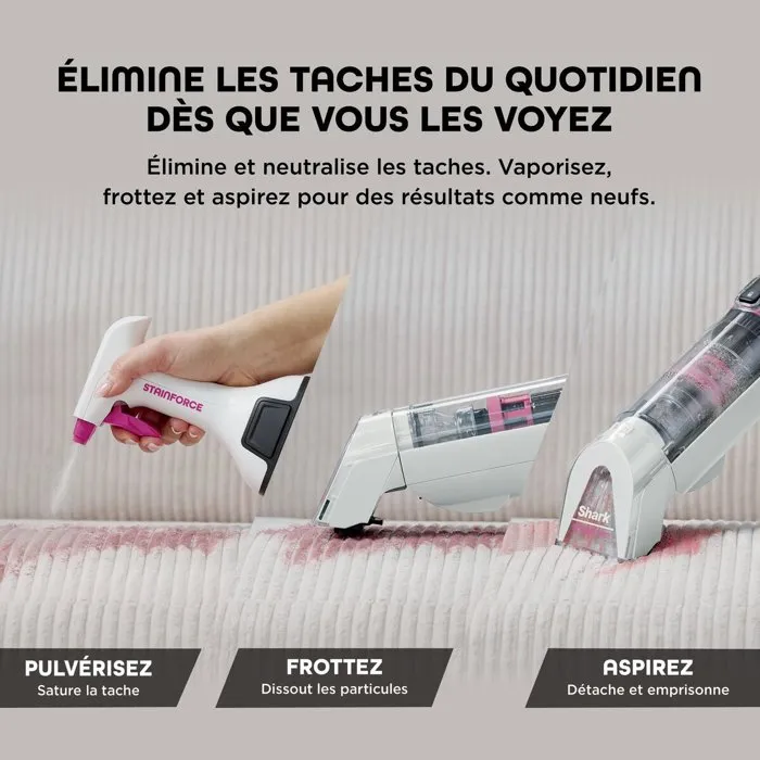 Shark HX100EUT StainForce Nettoyeur de tâches sans fil