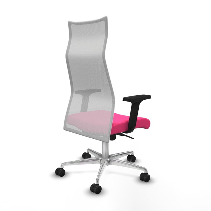 Piqueras y Crespo Chaise de Bureau Albacete Rose et Blanc