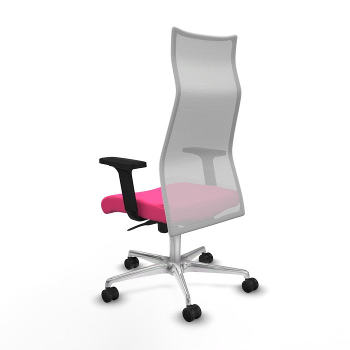 Piqueras y Crespo Chaise de Bureau Albacete Rose et Blanc