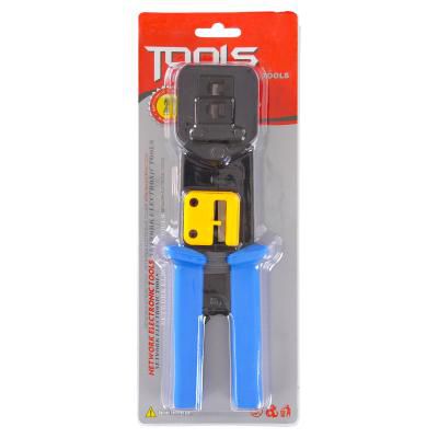LOGON TWPHT001 Pince à sertir RJ45/RJ11 avec encliquetage et coupe/strip, support 360°, compatible CAT5e/6 LOGON TWPHT001 Pince à sertir RJ45/RJ11 avec encliquetage et coupe/strip, support 360°, compatible CAT5e/6