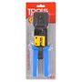 LOGON TWPHT001 Pince à sertir RJ45/RJ11 avec encliquetage et coupe/strip, support 360°, compatible CAT5e/6