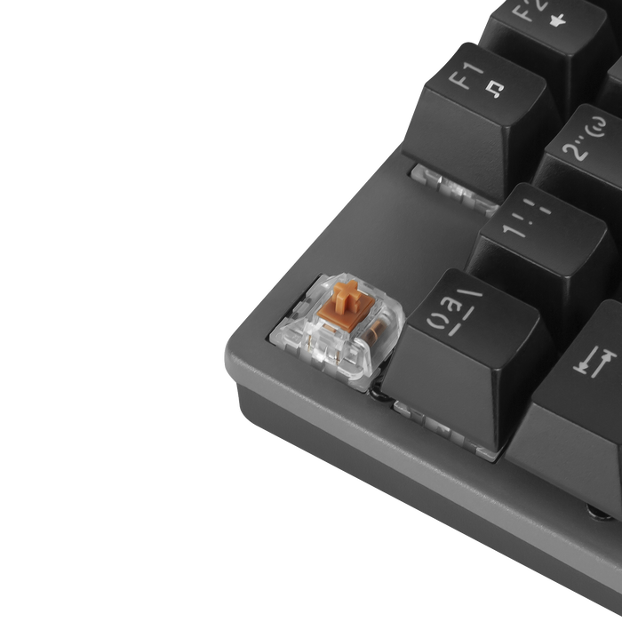 Phoenix Technologies Clavier Mécanique Gaming MK1 Elite, Disposition Espagnole, Switches Brown Xinda, Rétroéclairage RGB, Repose-poignets Magnétique, Aluminium