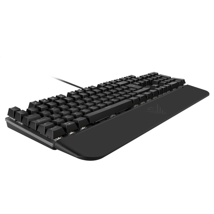 Phoenix Technologies Clavier Mécanique Gaming MK1 Elite, Disposition Espagnole, Switches Brown Xinda, Rétroéclairage RGB, Repose-poignets Magnétique, Aluminium