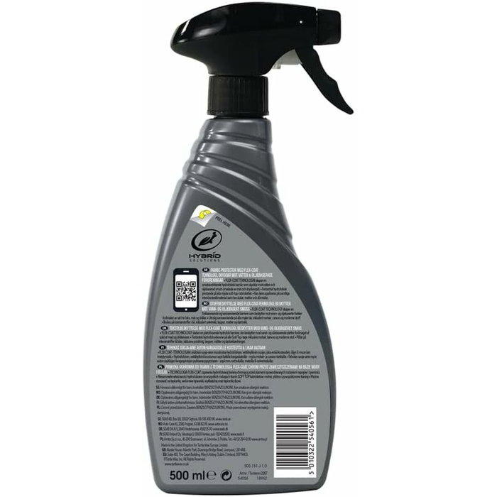 Turtle Wax Protecteur Antitaches pour Tissus et Toits Souples 500ml Turtle Wax Protecteur Antitaches pour Tissus et Toits Souples 500ml