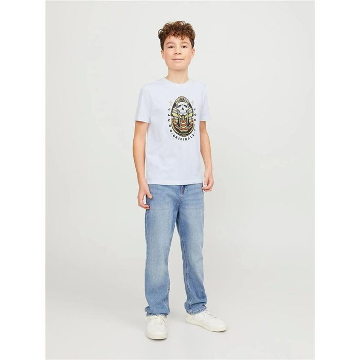 T shirt à manches courtes Enfant Jack & Jones Jorheavens Crew Neck Blanc