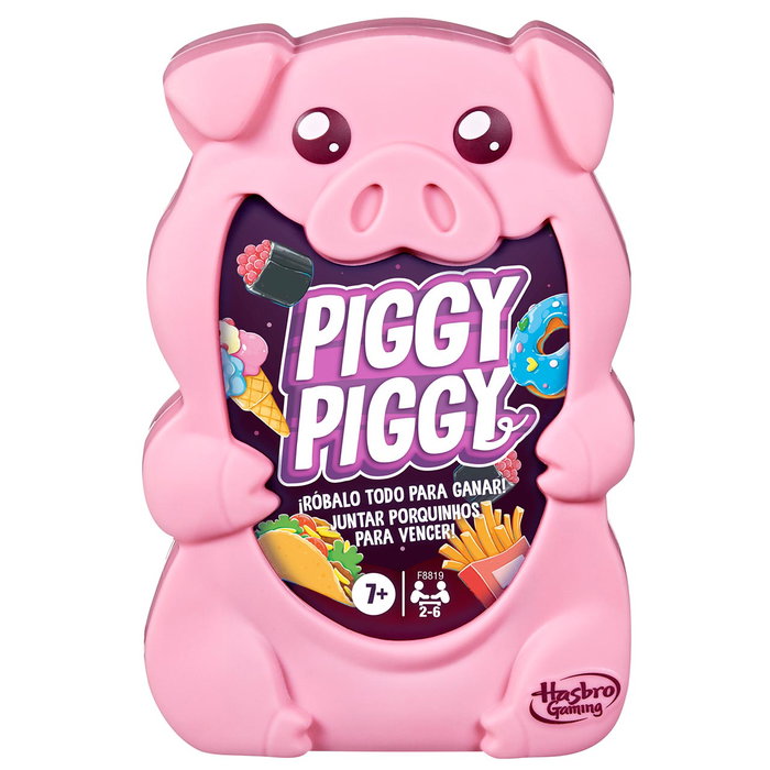 Hasbro Gaming Jeu de Cartes Piggy Piggy F8819 - Jeu Rapide pour Enfants de 7 Ans et Plus avec 5 Figurines de Cochons Hasbro Gaming Jeu de Cartes Piggy Piggy F8819 - Jeu Rapide pour Enfants de 7 Ans et Plus avec 5 Figurines de Cochons