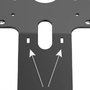 Compulocks Support de fixation VESA fixe à 45 degrés pour comptoir ou mur en aluminium noir - Compatible 100x100 et 75x75 mm