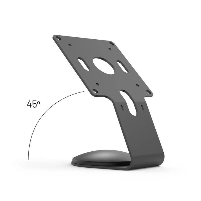 Compulocks Support de fixation VESA fixe à 45 degrés pour comptoir ou mur en aluminium noir - Compatible 100x100 et 75x75 mm Compulocks Support de fixation VESA fixe à 45 degrés pour comptoir ou mur en aluminium noir - Compatible 100x100 et 75x75 mm