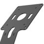 Compulocks Support de fixation VESA fixe à 45 degrés pour comptoir ou mur en aluminium noir - Compatible 100x100 et 75x75 mm
