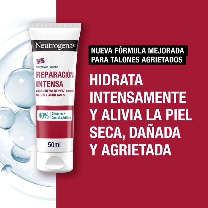 Neutrogena Crème Réparatrice Intense pour Talons Craquelés et Abîmés, avec Vitamine E, Apaisement Immédiat, Soin Hydratant Peau Sèche, 50 ml Neutrogena Crème Réparatrice Intense pour Talons Craquelés et Abîmés, avec Vitamine E, Apaisement Immédiat, Soin Hydratant Peau Sèche, 50 ml