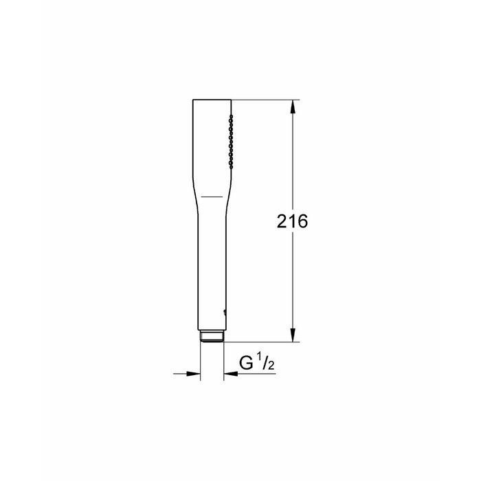 Grohe Vitalio Get Stick Pommeau de douche Chromé, 1 jet Grohe Vitalio Get Stick Pommeau de douche Chromé, 1 jet