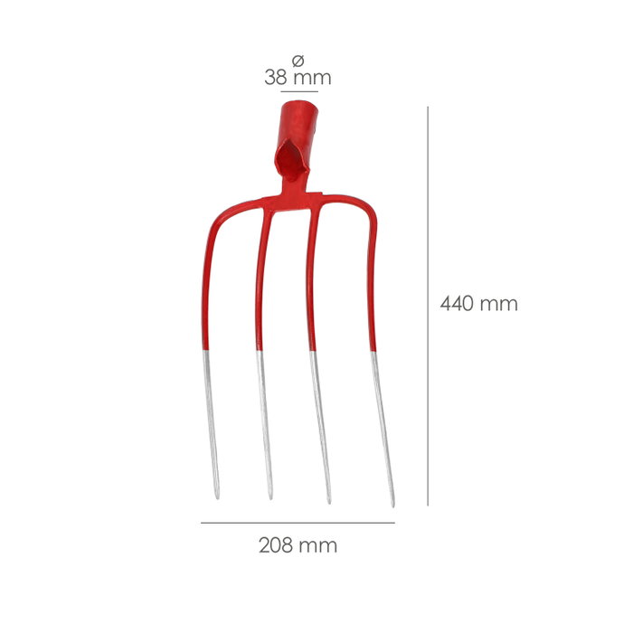 WOLFPACK LINEA PROFESIONAL Fourche Maurer 560 à 4 dents sans manche