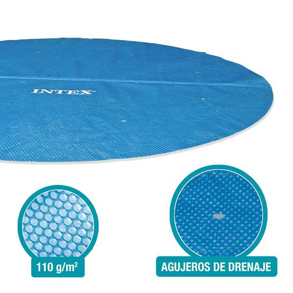 Intex - Couverture solaire pour piscine Easy Set - Diamètre 244 cm - PVC