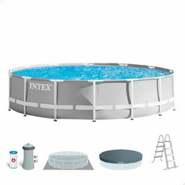 Piscine Démontable Intex Prism Frame 457 x 107 cm 14.614 l Gris