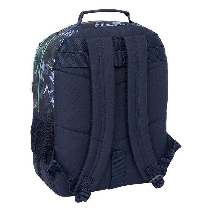 Safta Sac à dos double adaptable pour chariot Navy 32x42x15cm