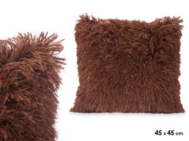 GIFTDECOR Lot de 6 coussins marron 45cm