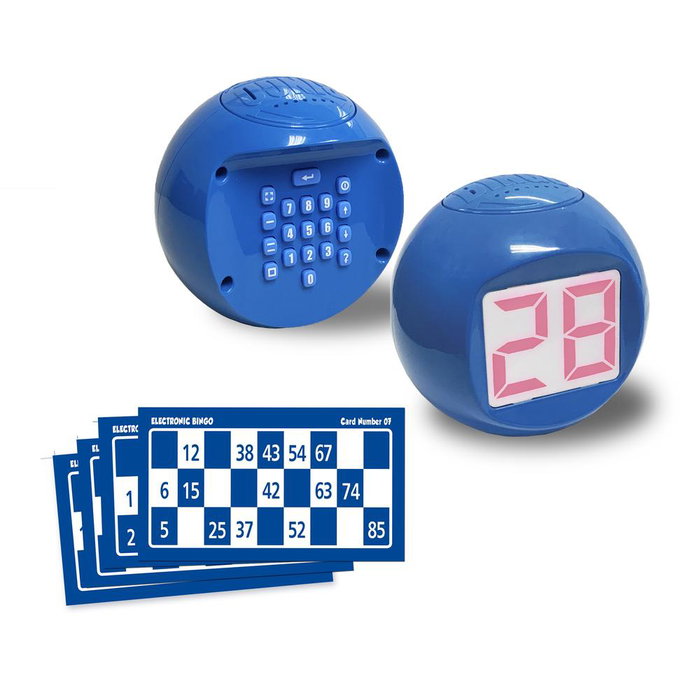 Bizak Juego de Mesa Electrobingo – Bingo Électronique avec Balle Lumineuse et Son, Jusqu'à 50 Joueurs, 8 Modes de Jeu, À Partir de 6 Ans