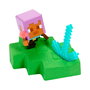 Mattel Minis Potions Color Reveal Minecraft HTK99 - Conteneur, Figure et Sable Modelable pour Enfants de 6 Ans et Plus