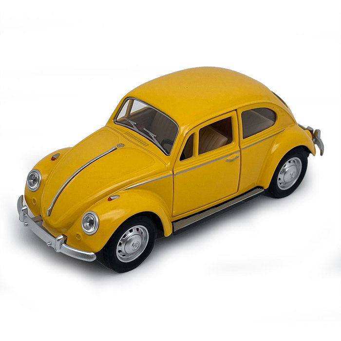 TACHAN - Réplique Volkswagen Coccinelle Classique 1967 à l'échelle 1:28 avec mécanisme Pullback, Jaune, Jouet recommandé à partir de 3 ans TACHAN - Réplique Volkswagen Coccinelle Classique 1967 à l'échelle 1:28 avec mécanisme Pullback, Jaune, Jouet recommandé à partir de 3 ans