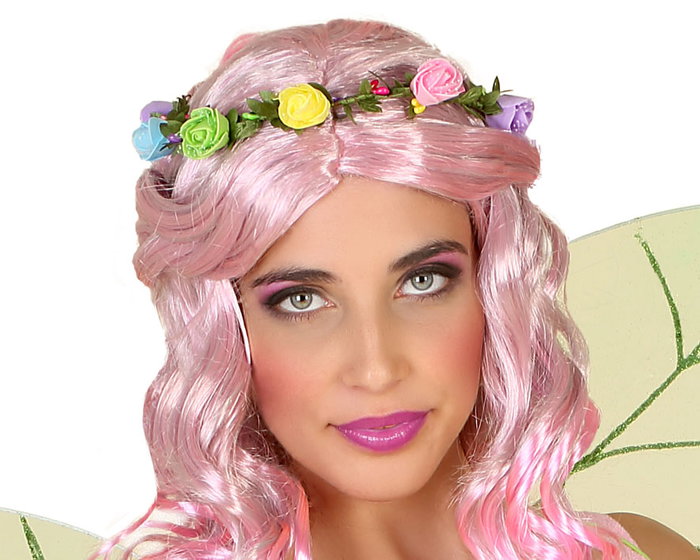 Diadema Flores Diadème Couronne de Fleurs Multicolore pour Princesse Fée Adulte, Déguisement Fantaisie, Carnaval, Fête Médiévale Diadema Flores Diadème Couronne de Fleurs Multicolore pour Princesse Fée Adulte, Déguisement Fantaisie, Carnaval, Fête Médiévale