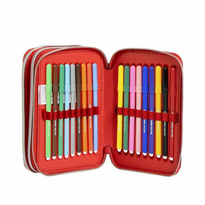 Pochette crayons Spider-Man Bleu 12,5 x 6,5 x 19,5 cm Pochette crayons Spider-Man Bleu 12,5 x 6,5 x 19,5 cm