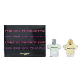 Sonia Rykiel Coffret Parfum 2 Miniatures - Eau de Toilette Homme 7,5 ml + Eau de Parfum Rose Femme 7,5 ml