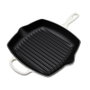 Le Creuset Poêle à griller Signature carrée 26 cm beige