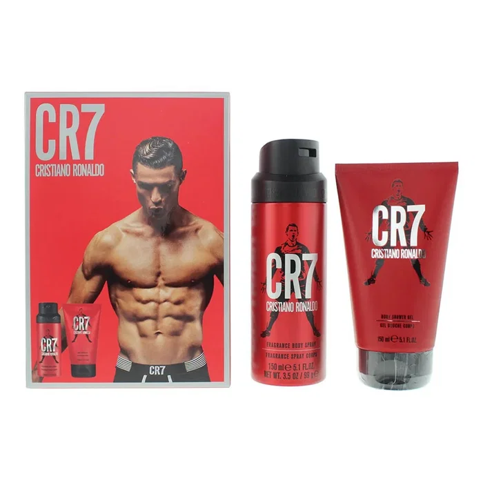 Cristiano Ronaldo Set CR7 avec Gel Douche et Spray Parfumé 150 ml