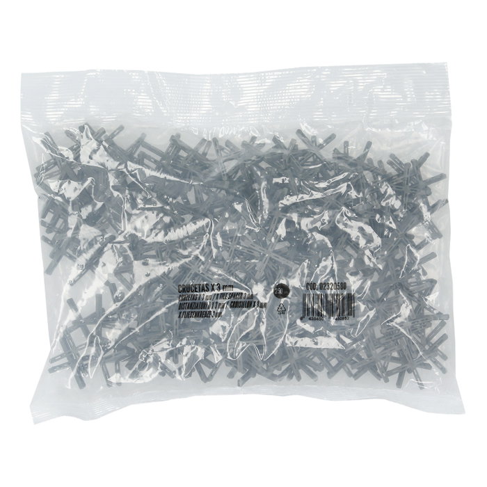 Wolfpack Linea Profesional Croisillons en croix 3mm (Sachet de 250 pièces)