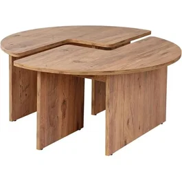 Table basse MOIRA Ronde en Pin Atlantique
