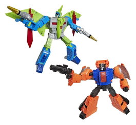 Hasbro Transformers Age of the Primes Leader Class pack de 2 figurines G2 Dinobot Swoop & G2 Dinobot Sludge