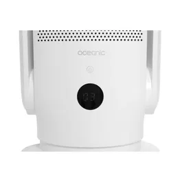Oceanic Ventilateur Purificateur d'Air sans pale, oscillation 80°, inclinable, 10 vitesses, télécommande, minuterie 8h, 35W, 80 cm, blanc