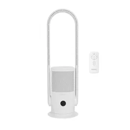 Oceanic Ventilateur Purificateur d'Air sans pale, oscillation 80°, inclinable, 10 vitesses, télécommande, minuterie 8h, 35W, 80 cm, blanc