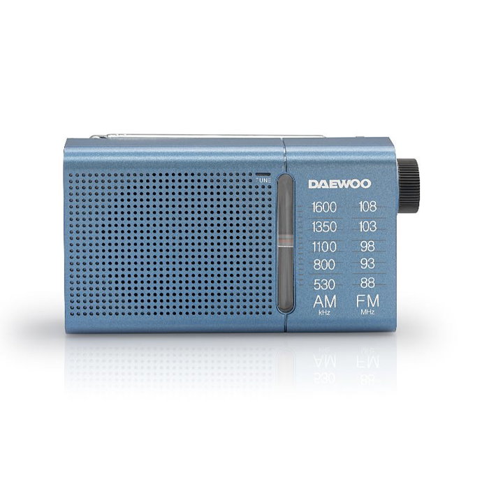 DAEWOO Radio AM/FM avec haut-parleur bleu