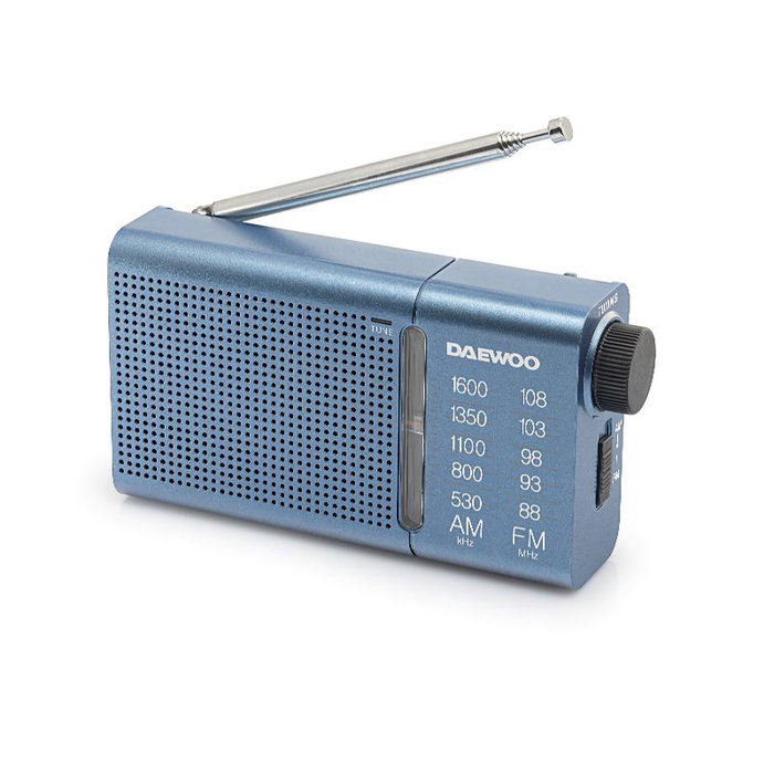 DAEWOO Radio AM/FM avec haut-parleur bleu