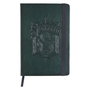 Cerdá Cuaderno Premium Harry Potter Slytherin A5 - Carnet à couverture rigide 100% PU, vert, multilingue (espagnol, anglais, français, italien, allemand, portugais)