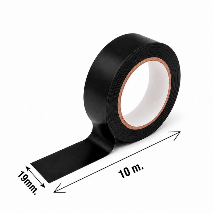 Wolfpack Linea Profesional Cinta Aislante 10 m. x 19 mm. Negra