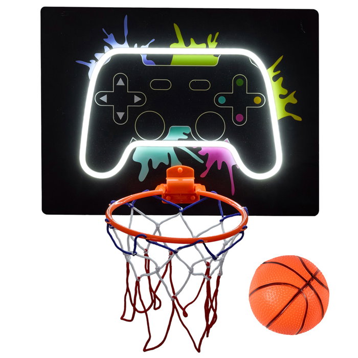 Home Deco Factory Déco Néon Jeu de Basket-ball avec LED et accessoires Home Deco Factory Déco Néon Jeu de Basket-ball avec LED et accessoires