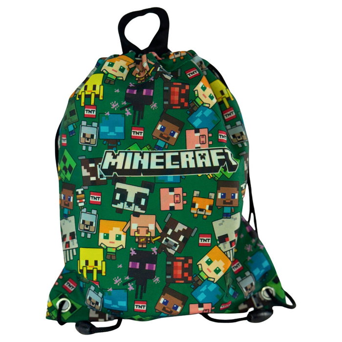 MANENTI Saco merienda Characters Minecraft 30cm MANENTI Saco merienda Characters Minecraft 30cm