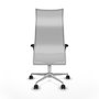 Piqueras y Crespo Fauteuil de Bureau Albacete Gris Clair et Blanc