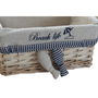 Set de basket DKD Home Decor Spirales méditerranéen 48 x 38 x 13 cm